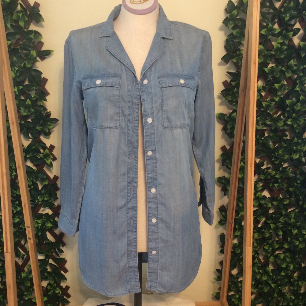 & Denim Lightweight Denim Tunic Sz US 2
